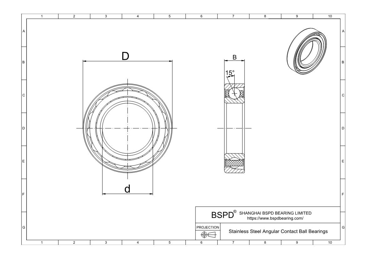 Ss71944c Stainless Steel Angular Contact Ball Bearings